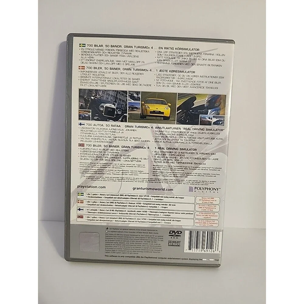 Gran Turismo 4 - Sony PlayStation 2, Platinum Hits, Racing Video Game CIB